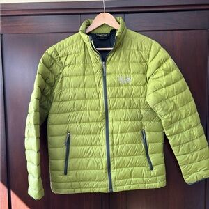 Mountain Hardwear Men's Lime Green Puffer Jacket